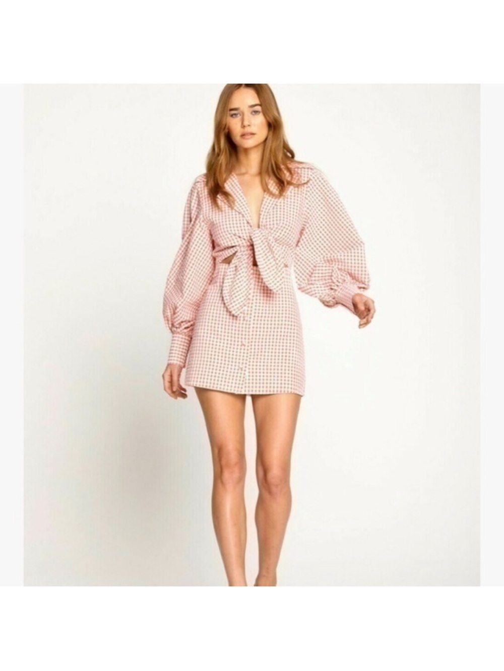 Alice McCall Her Story Seersucker Cut Out Mini Dress